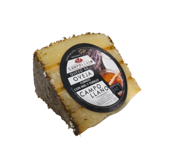 Queso de oveja curado con miel y tomillo