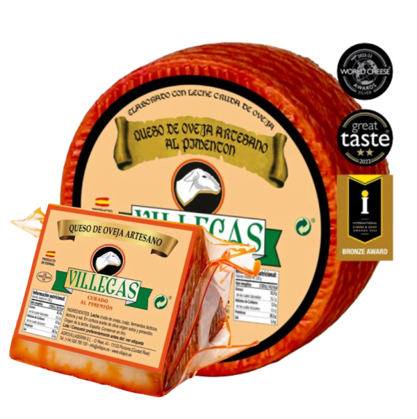Queso de oveja curado al pimentón