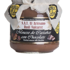 Mousse de castañas con chocolate
