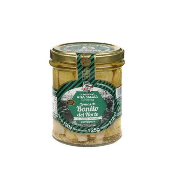 Tarro lomo de bonito del norte en aceite de oliva